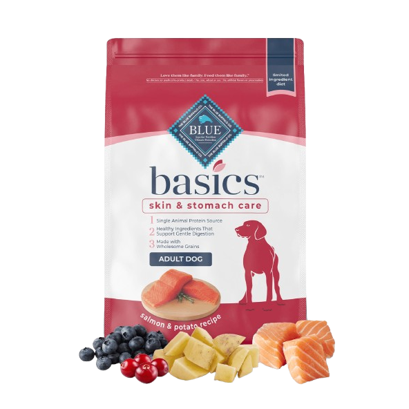 Blue Buffalo Basics Adult Salmon & Potato Recipe Dry Dog Food - 24 lb