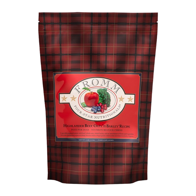 Fromm Four Star Highlander Beef, Oats, 'n Barley Recipe Dry Dog Food - 12 lb
