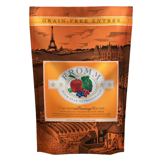 Fromm Four Star Grain Free Chicken au Frommage Dry Dog Food - 4 lb
