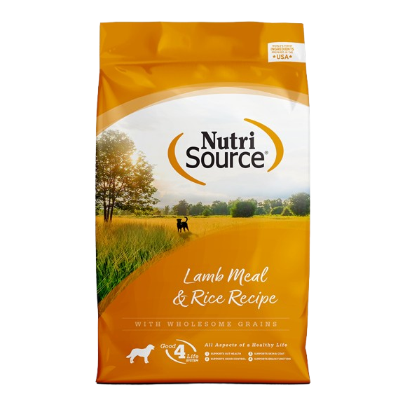 NutriSource Lamb Meal & Rice Dry Dog Food, 26-lb