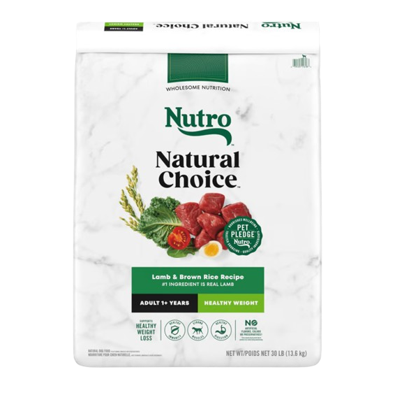 Nutro Wholesome Essentials Healthy Weight Adult Pasture-Fed Lamb & Rice Recipe Dry Dog Food - 30 lb
