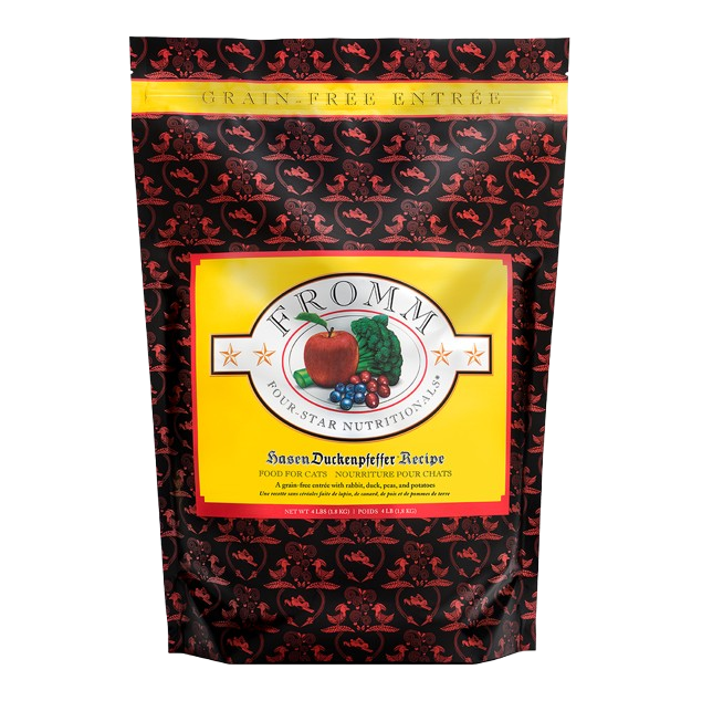 Fromm Four Star Grain Free Hasen Duckenpfeffer Dry Cat Food - 4 lb