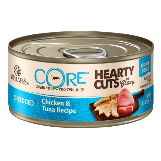 Wellness CORE Natural Grain Free Hearty Cuts Chicken and Tuna Canned Cat Food