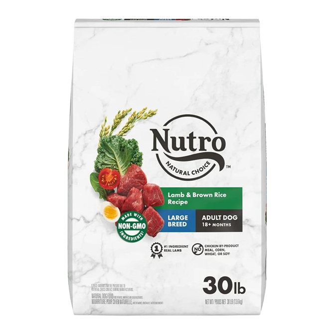 Nutro Wholesome Essentials Large Breed Adult Pasture-Fed Lamb & Rice Dry Dog Food - 30 lb