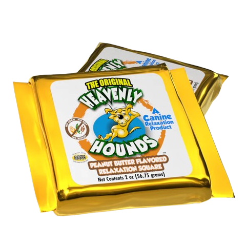 Heavenly Hounds Peanut Butter Relaxation Square Calming Treat for Dogs