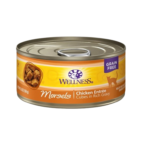 Wellness Grain-free Natural Cubed Chicken Recipe Wet Canned Cat Food