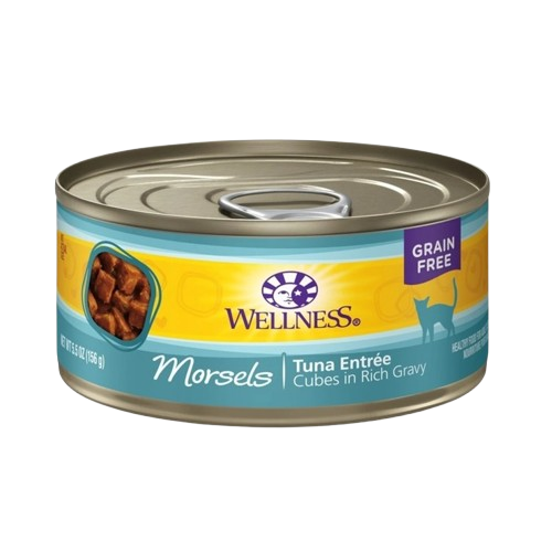 Wellness Grain Free Natural Tuna Morsels Recipe Wet Canned Cat Food