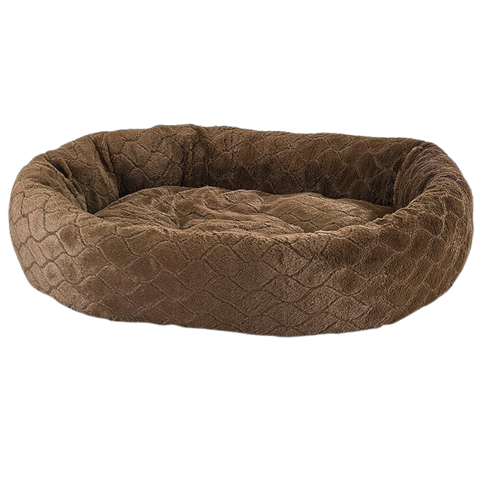 Sleep Zone Diamond Cut Lounger Dog Bed, 27 inch Chocolate