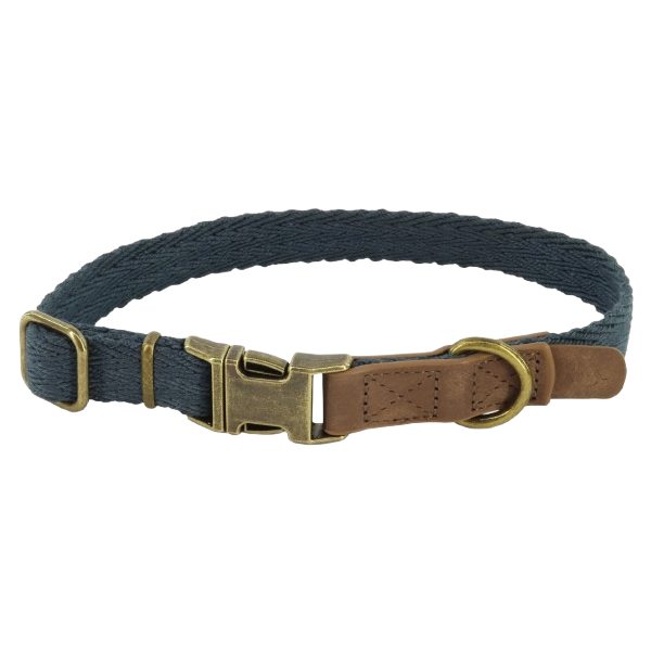 MuttNation Fueled by Miranda Lambert Woven Dog Collar Graphite 1 X 18-26