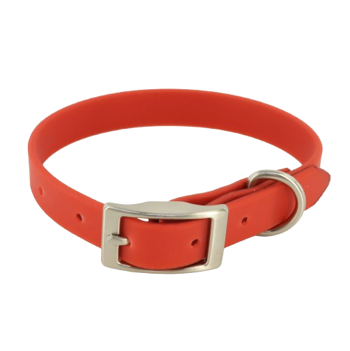 MuttNation Fueled by Miranda Lambert Waterproof Dog Collar Rust 1 X 19-24