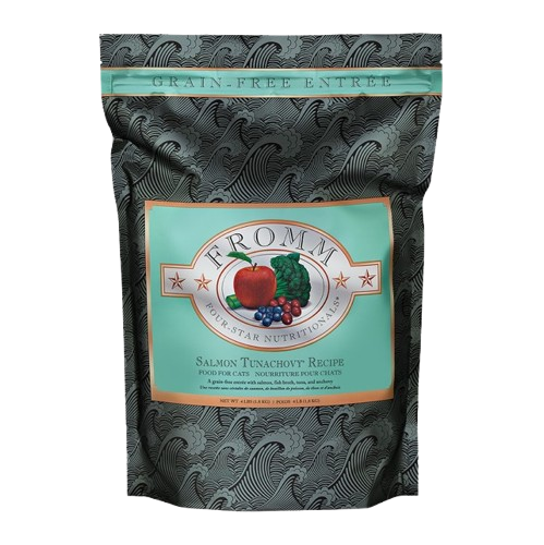 Fromm Four Star Grain Free Salmon Tunachovy Recipe Dry Cat Food - 10 lb