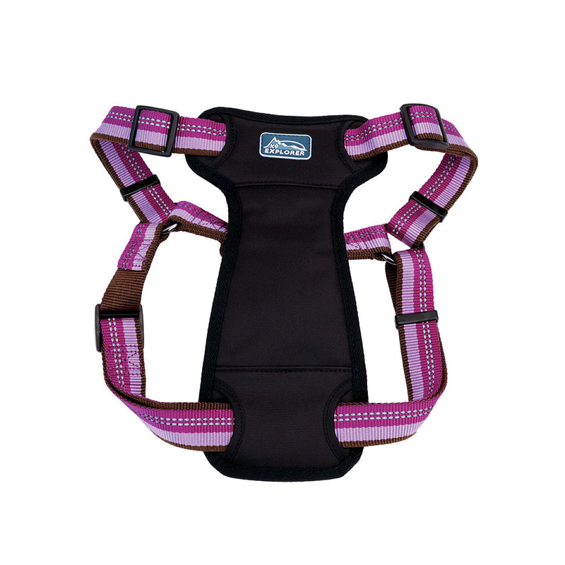 K9 Explorer® Reflective Adjustable Padded Dog Harness, Rosebud Small