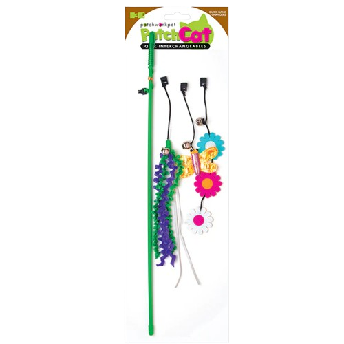 Patchwork Pet PatchCat Spring Fling Cat Wand Toy