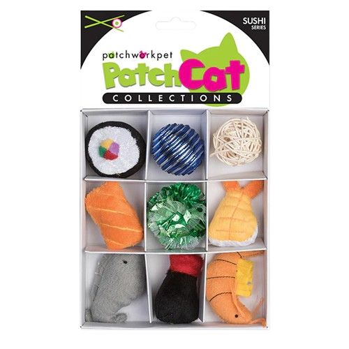 Patchwork Pet Sushi Cat Toy Set