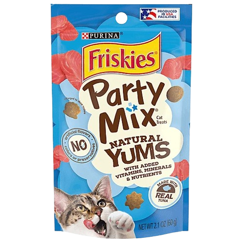 Friskies Party Mix Natural Yums with Real Tuna Cat Treats