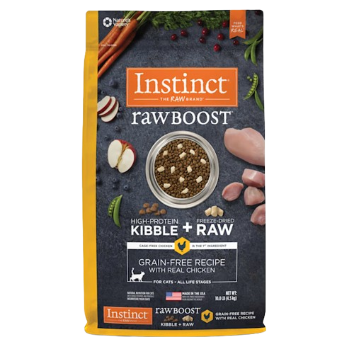 Instinct Raw Boost Indoor Health Grain Free Recipe with Real Chicken Natural Dry Cat Food - 5 lb