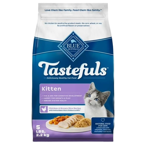 Blue Buffalo Healthy Growth Natural Chicken & Brown Rice Kitten Dry Cat Food - 7 lb