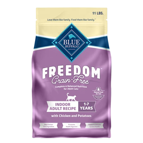 Blue Buffalo Freedom Grain Free Indoor Chicken Recipe Dry Cat Food - 11 lb