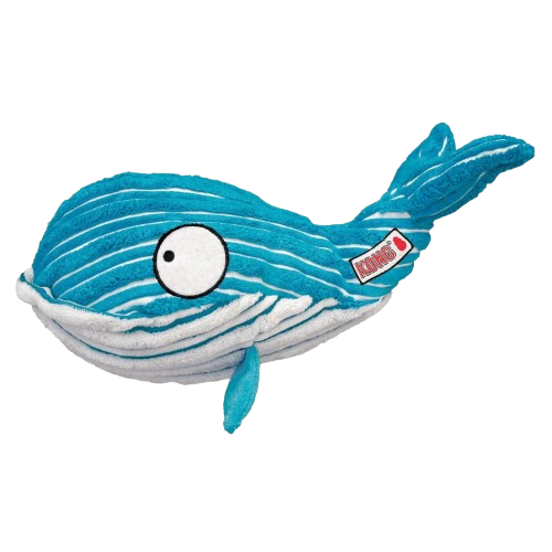 KONG CuteSeas Whale Crinkle Dog Toy