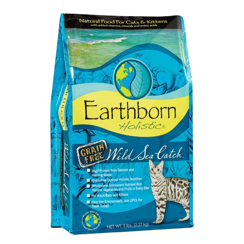 Earthborn Holistic Wild Sea Catch Grain-Free Dry Cat Food 5 lb
