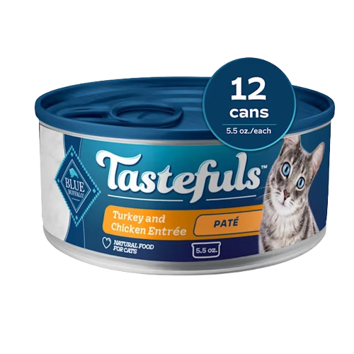 Blue Buffalo Tastefuls Natural Pate Turkey & Chicken Entree Wet Cat Food