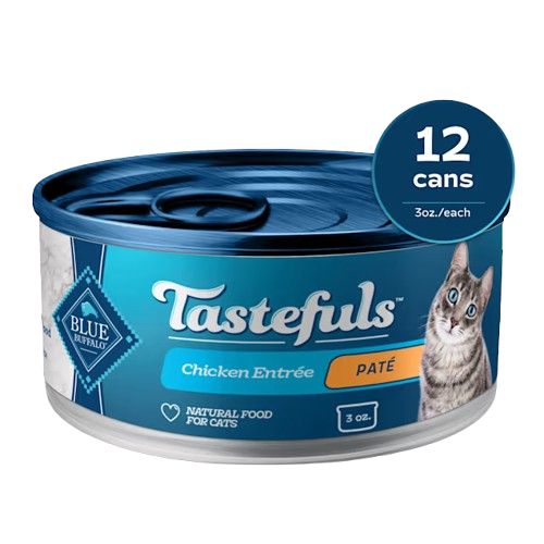 Blue Buffalo Tastefuls Natural Mature Pate Chicken Entree Wet Cat Food