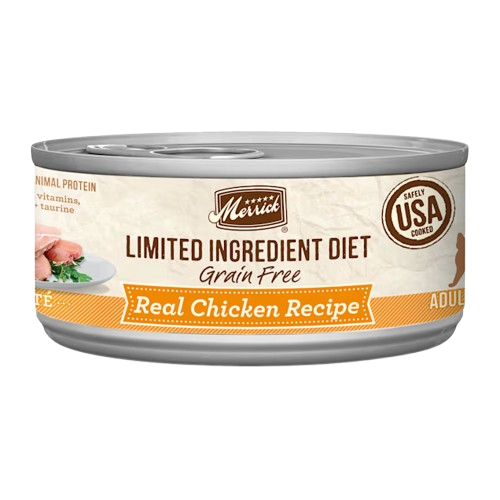 Merrick Limited Ingredient Diet Grain Free Real Chicken Pate Canned Cat Food