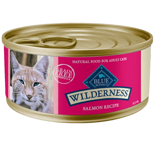 Blue Buffalo Wilderness Salmon Recipe Canned Cat Food