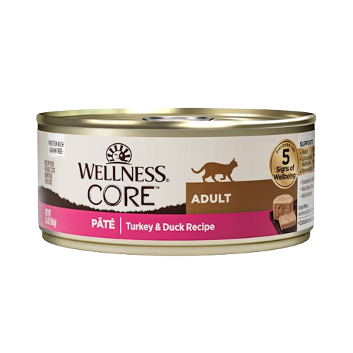 Wellness CORE Natural Grain Free Turkey and Duck Pate Wet Canned Cat Food