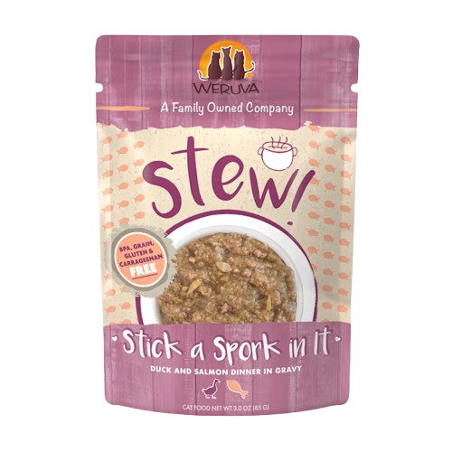 Weruva Classic Cat Stews! Stick a Spork in It with Duck & Salmon in Gravy Canned Cat Food