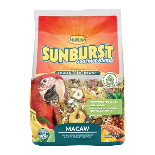 Higgins Sunburst Gourmet Blend Macaw Food