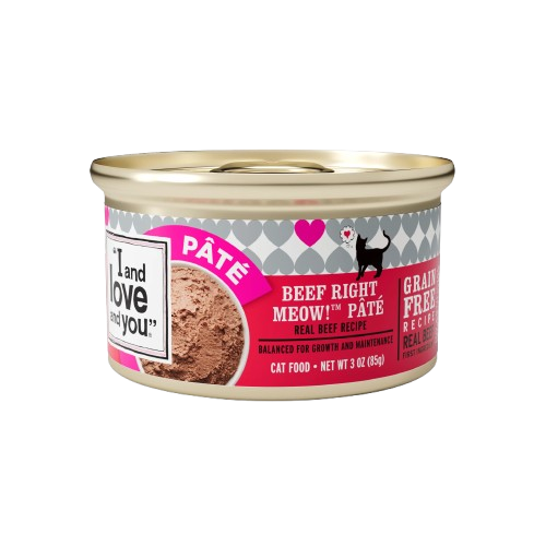 I and Love and You Grain Free Beef, Right Meow! Pate Canned Cat Food