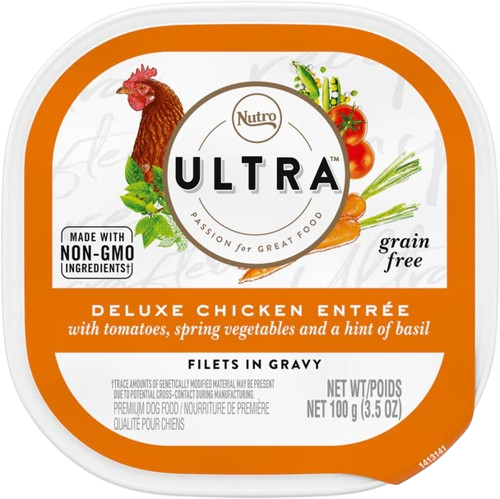Nutro Ultra Grain Free Deluxe Chicken Entree Filets in Gravy Wet Dog Food