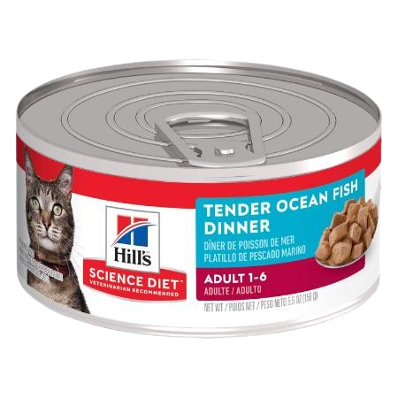 Hill's Science Diet Adult Tender Ocean Fish Dinner Canned Cat Food