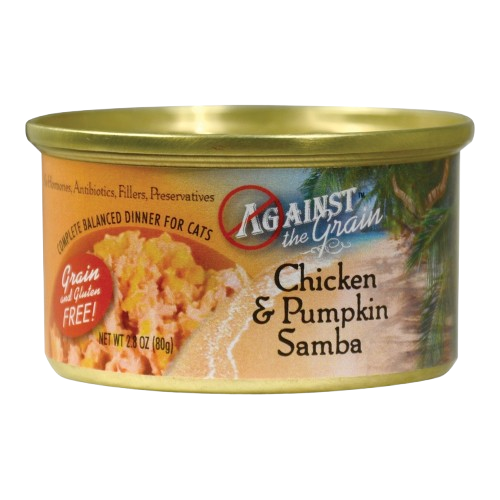 Against the Grain Chicken and Pumpkin Samba Canned Cat Food