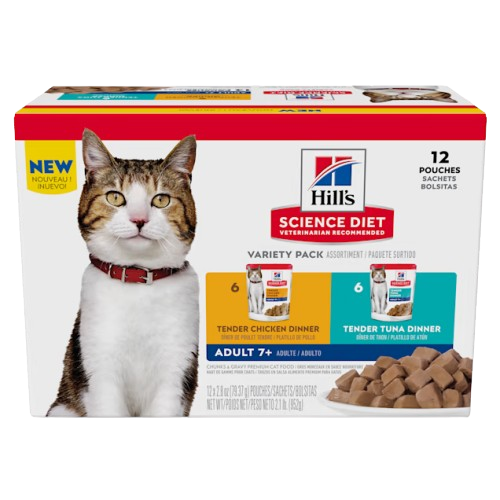 Hill's Science Diet Adult 7+ Tender Dinner Variety Pack Senior Wet Cat Food