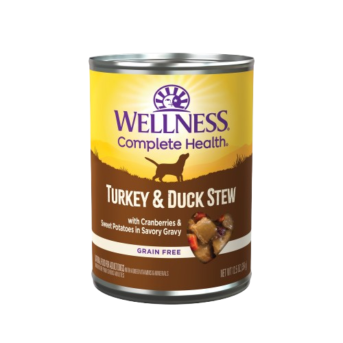 Wellness Grain Free Natural Turkey and Duck Stew with Sweet Potato and Cranberries Wet Canned Dog Food