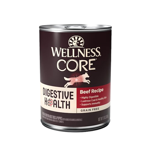 Wellness Core Digestive Health Grain Free Beef Recipe Canned Dog Food