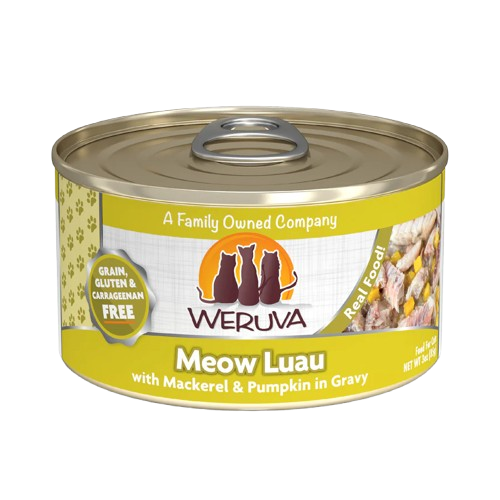 Weruva Meow Luau With Mackerel and Pumpkin Canned Cat Food - 5.5 oz, case of 24