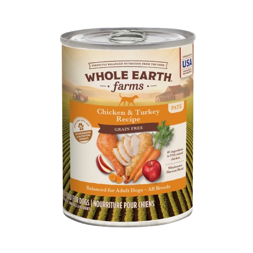 Whole Earth Farms Grain Free Chicken and Turkey Recipe Canned Dog Food