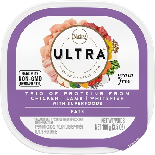 Nutro Ultra Adult Small to Large Dogs Chicken, Lamb and Salmon Pate Wet Dog Food