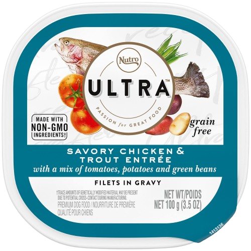 Nutro Ultra Grain Free Savory Assortment Variety Pack Filets in Gravy Wet Dog Food