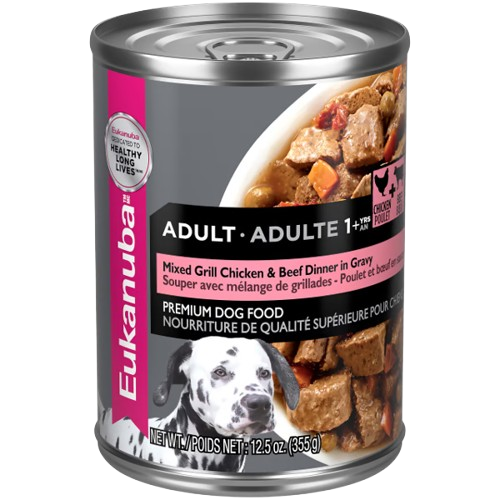 Eukanuba Adult Mixed Grill Beef & Chicken Dinner in Gravy Canned Dog Food