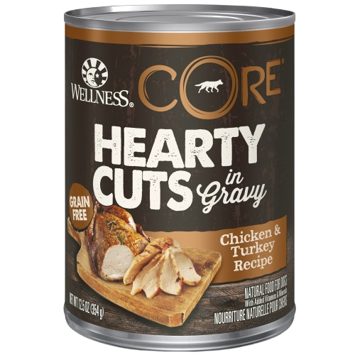 Wellness CORE Natural Grain Free Hearty Cuts Chicken and Turkey Canned Dog Food