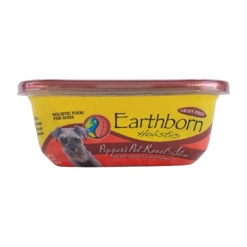 Earthborn Holistic Pepper's Pot Roast Gourmet Dinners Grain Free Moist Dog Food Tubs