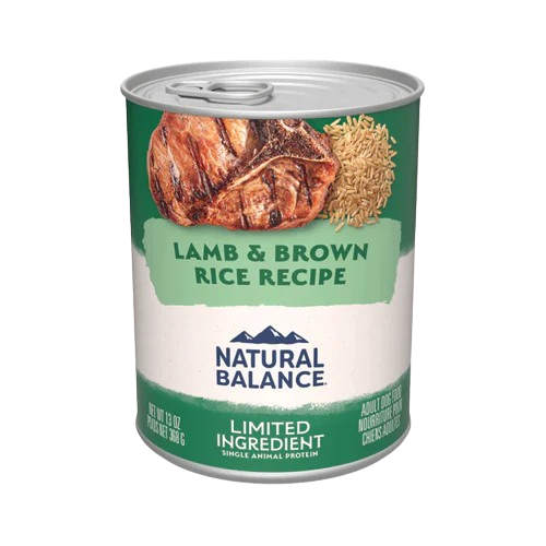Natural Balance L.I.D. Limited Ingredient Diets Lamb and Brown Rice Formula Canned Dog Food