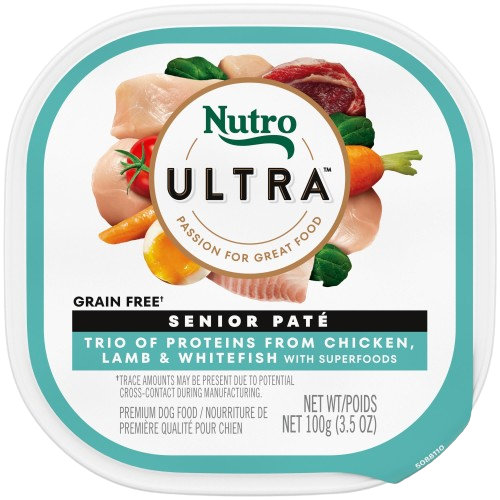Nutro Ultra Senior Chicken, Lamb, & Salmon Pate Wet Dog Food