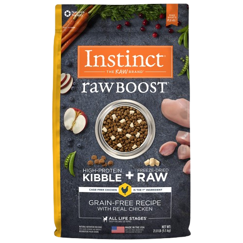 Instinct Raw Boost Grain Free Skin & Coat Health Recipe with Real Chicken Dry Dog Food