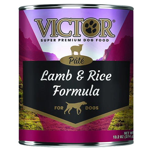 Victor Lamb & Rice Pate Canned Dog Food - 13.2 oz, case of 12