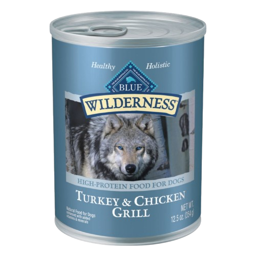 Blue Buffalo Wilderness Turkey & Chicken Grill Canned Dog Food - 12.5 oz, case of 12
